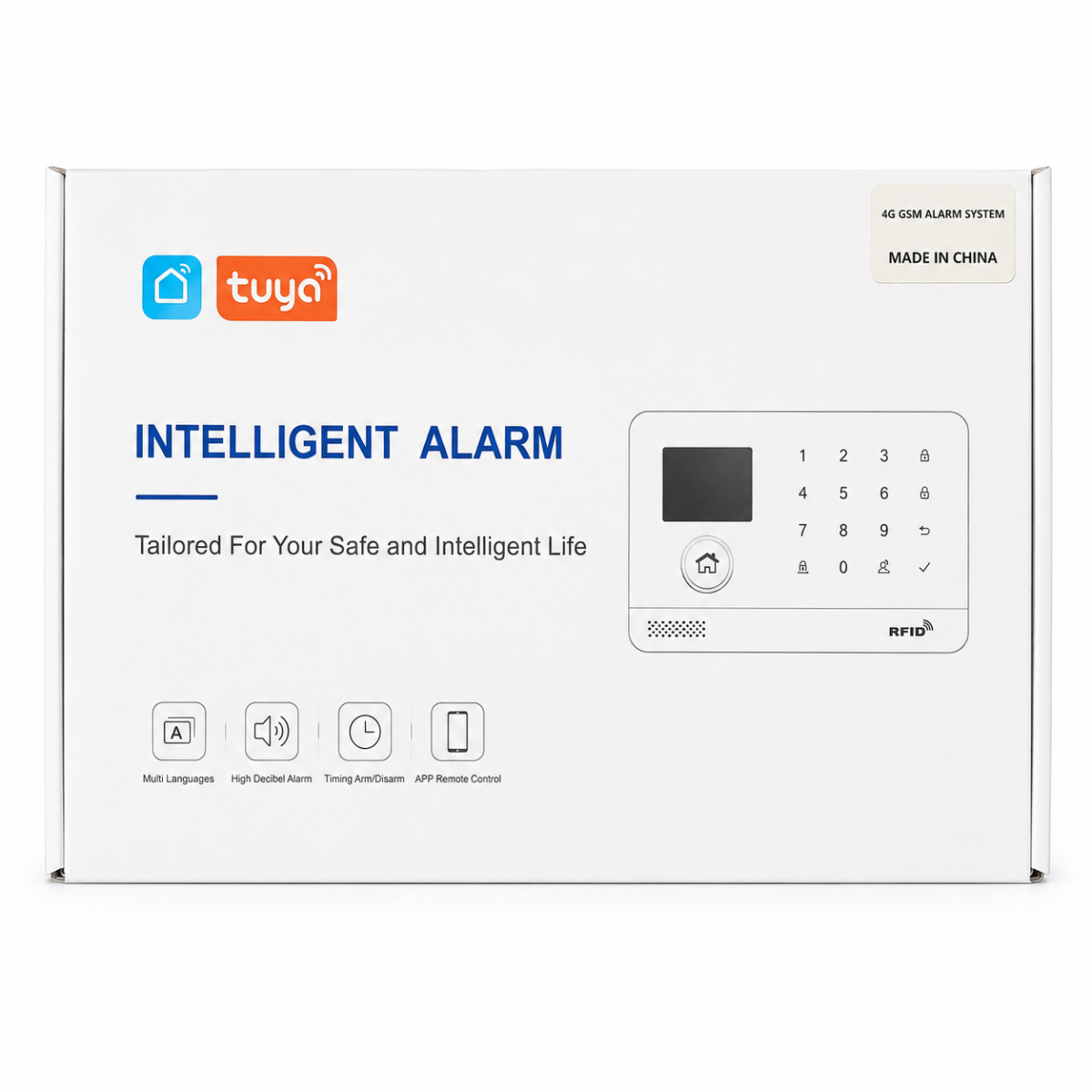 Tuya Smart Alarm System 4G Wireless Home Security Kit with RFID & Mobile App Control Tuya Smart Alarm System 4G Wireless Home Security Kit with RFID & Mobile App Control