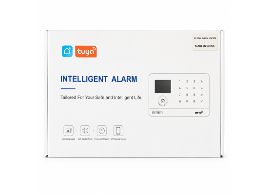 Tuya Smart Alarm System 4G Wireless Home Security Kit with RFID & Mobile App Control