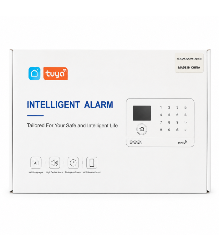 Tuya Smart Alarm System 4G Wireless Home Security Kit with RFID & Mobile App Control Tuya Smart Alarm System 4G Wireless Home Security Kit with RFID & Mobile App Control
