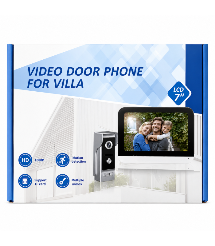 Smart Video Door Phone for Villa – 7 Inch HD Video Intercom with Mobile Tuya App Control