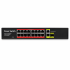 Key-Vision-AI 19-Port Gigabit PoE Switch 300W | 16 PoE Ports + 2 Gigabit Uplink + 1 SFP