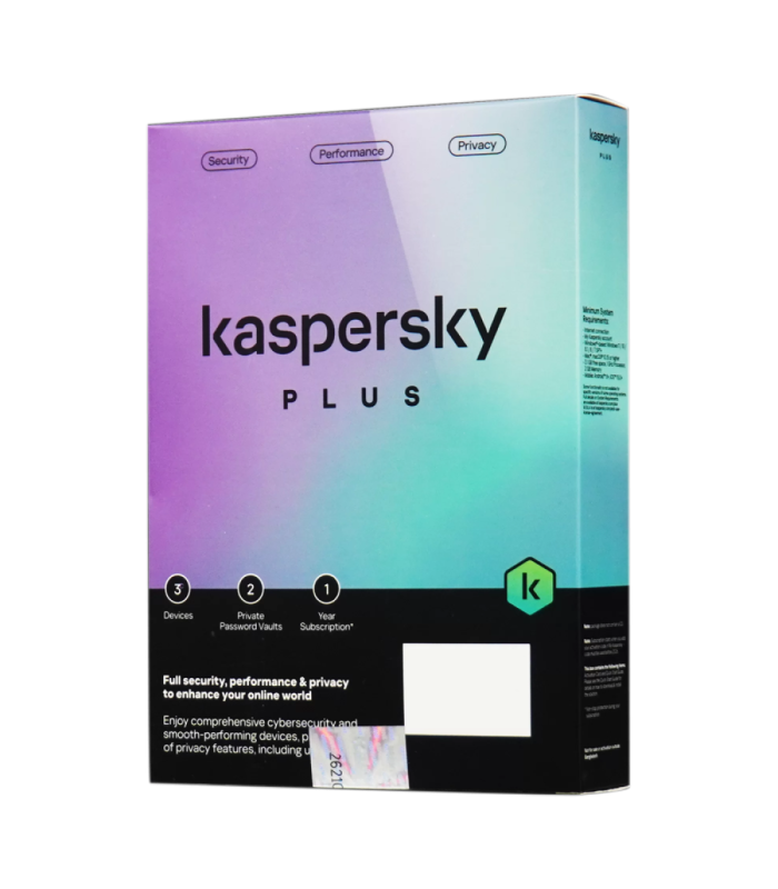 Kaspersky Plus Internet Security | 3 Device | 1 Year | Anti-Phishing and Firewall | Unlimited VPN | Password Manager | Online Banking Protection | PC/Mac/Mobile