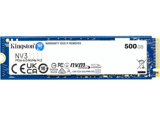 Kingston NV3 500B Gen 4x4 NVMe PCIe (2280) Up to 5,000MB/s read, 3,000MB/s write