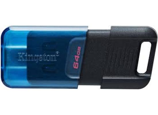 Kingston DataTraveler 80 M 64GB USB-C Flash Drive | USB 3.2 Gen 1 | Up to 200MB/s | DT80M/64G