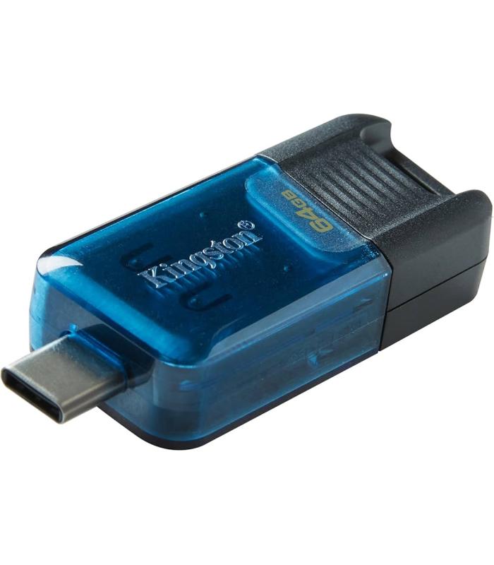 Kingston DataTraveler 80 M 64GB USB-C Flash Drive | USB 3.2 Gen 1 | Up to 200MB/s | DT80M/64G