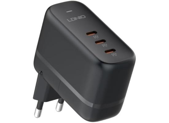 LDNIO Q367 65W GaN Universal Travel Charger - 3-Port USB-C  Fast Charger  - EU Plug