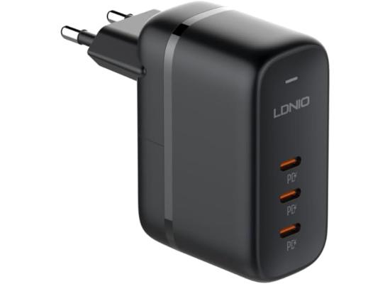 LDNIO Q367 65W GaN Universal Travel Charger - 3-Port USB-C  Fast Charger  - EU Plug