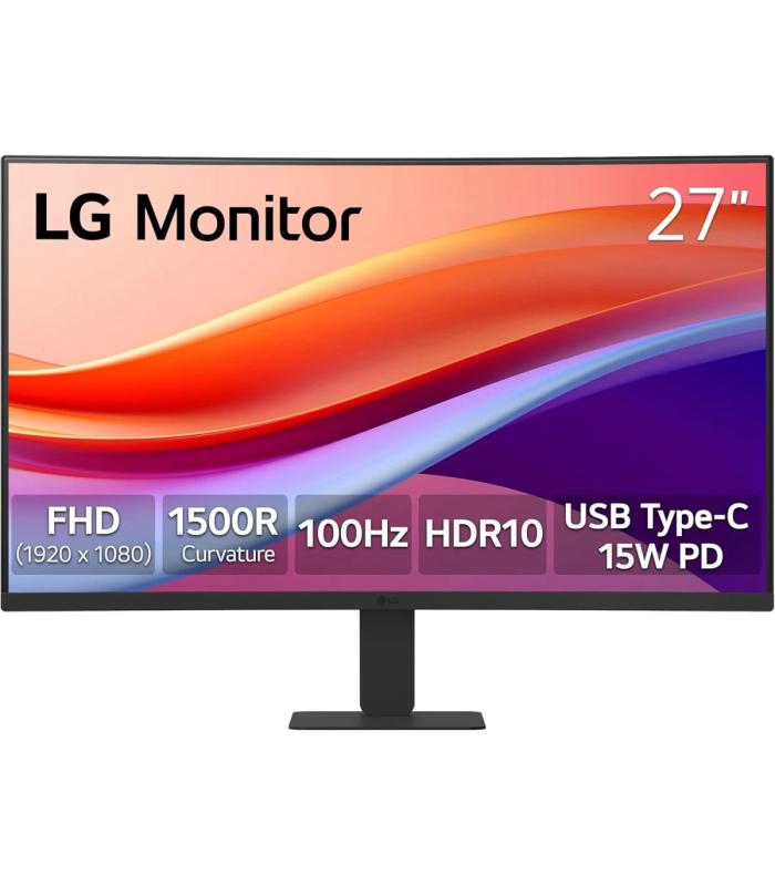 LG 27U421A-B 27 Inch Curved FHD Monitor 100Hz USB-C | 1500R VA Display LG 27U421A-B 27 Inch Curved FHD Monitor 100Hz USB-C | 1500R VA Display