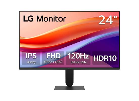 LG 24U411A-B 24 Inch FHD IPS 120Hz HDR10 Monitor with Slim Stand- Monitor