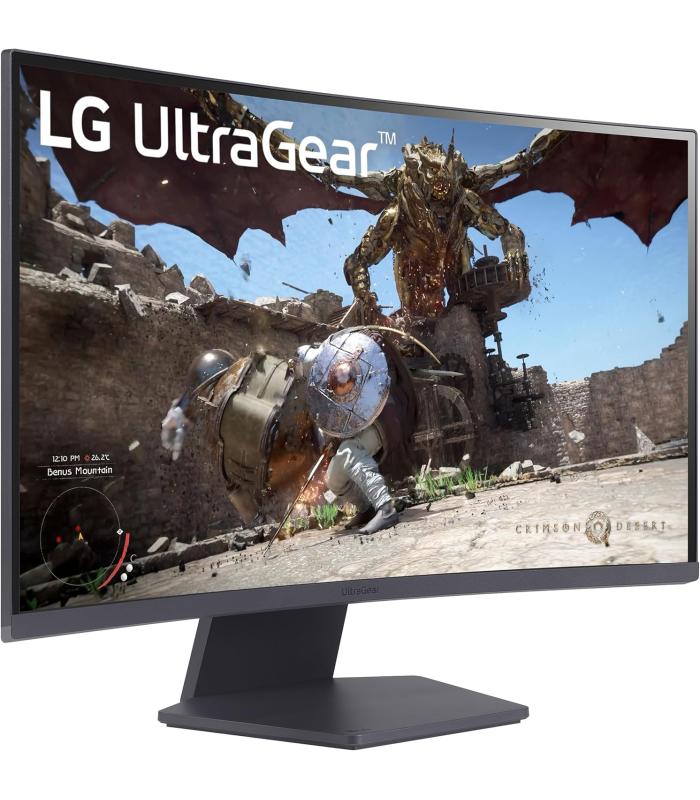 LG 27GS60QC-B Ultragear Curved Gaming Monitor 27-Inch 2K (2560x1440) 180Hz 1ms