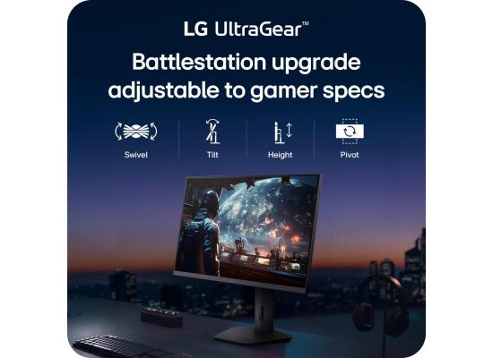 LG 27G610A-B 27-inch Ultragear 2K (2560 x 1440) IPS Gaming Monitor, 200Hz, 1ms | Full Rotate