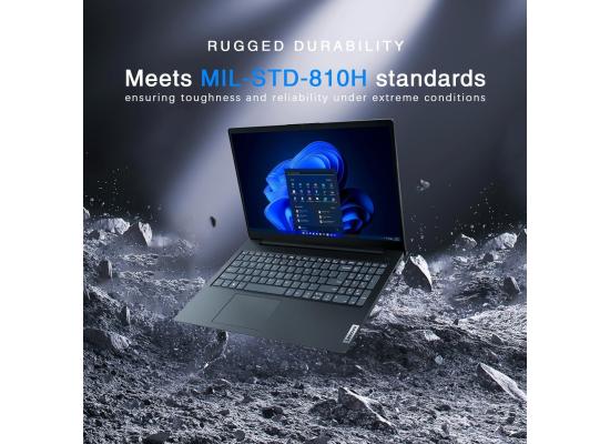Lenovo V-Series V15 - Gen5i-IRL Business Laptop | Intel Core i3-13th Gen | 8GB RAM DDR5 | 256GB SSD M.2 NVMe Gen4 | 15.6-inch Full HD | WiFi-6 + Ethernet Giga
