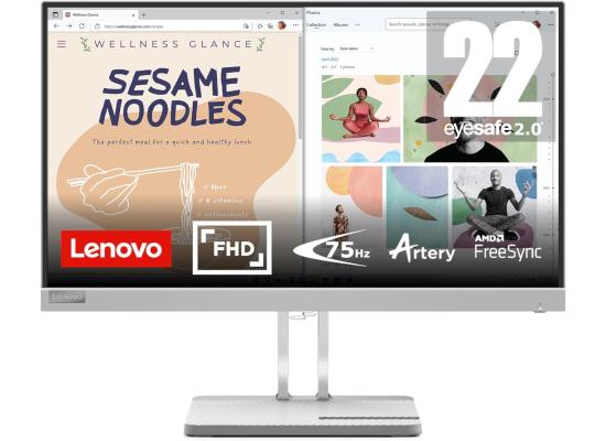 Lenovo L22e-40 LED Monitor, 21.5 " Full HD HDMI / VGA 75Hz