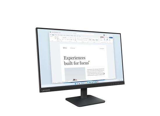 Lenovo L24-4e Monitor | 23.8” IPS Display Full HD Resolution | 99% sRGB - 100Hz Refresh Rate| HDMI and VGA Ports