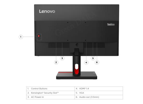 Lenovo ThinkVision S22i-30 IPS Monitor, 21.5 " Full HD HDMI / VGA 75Hz | 99% sRGB | 3-Years Warranty