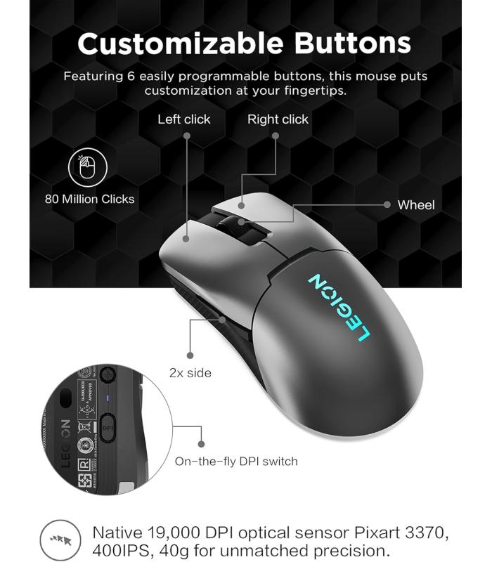 Lenovo Legion M600s RGB Wireless Gaming Mouse Lenovo Legion M600s RGB Wireless Gaming Mouse