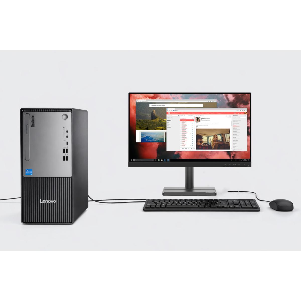 Lenovo ThinkCentre Neo 50t Core i3 14th Gen Desktop - 3 Years Warranty + Lenovo S22- 21.5