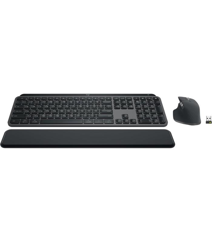 Logitech MX Keys S Combo Wireless Keyboard & MX Master 3S Mouse with Palm Rest - Graphite Logitech MX Keys S Combo Wireless Keyboard & MX Master 3S Mouse with Palm Rest - Graphite