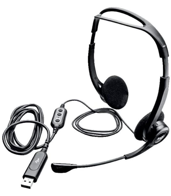 Logitech 960 USB HEADSET for Windows or macOS