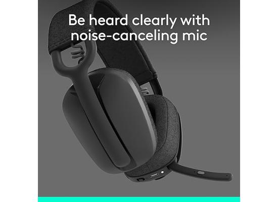 Logitech Zone Vibe 100 Wireless & Bluetooth Over Ear Headphones - Graphite