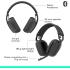 Logitech Zone Vibe 100 Wireless & Bluetooth Over Ear Headphones - Graphite