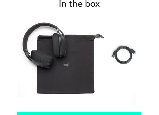 Logitech Zone Vibe 100 Wireless & Bluetooth Over Ear Headphones - Graphite