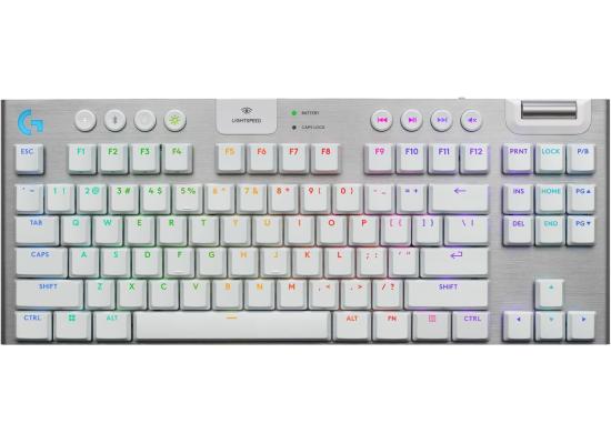 Logitech G915 X LIGHTSPEED TKL Wireless Gaming Keyboard - Low-Profile Mechanical - White