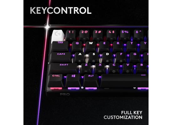 Logitech G PRO X 60 LIGHTSPEED Wireless Gaming Keyboard - GX Tactile Optical Switches (60% mechanical) - Black
