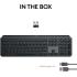 Logitech MX Keys S Wireless Keyboard, Backlighting, Bluetooth, USB C Rechargeable