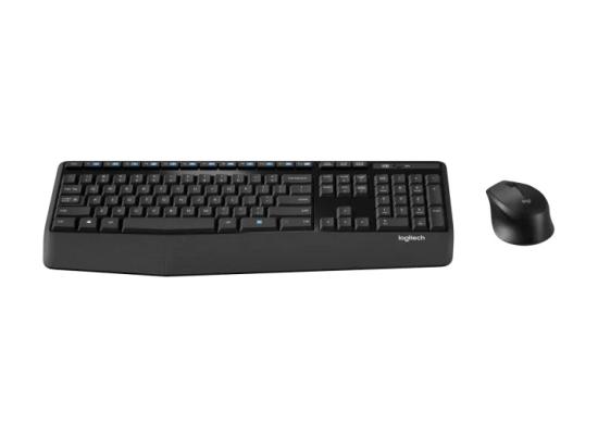 Logitech MK345 with Palm Rest and Comfortable Wireless Keyboard and Mouse Combo - Graphite