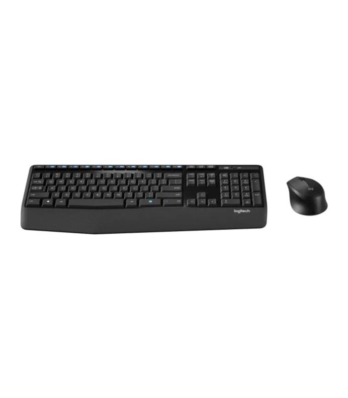 Logitech MK345 with Palm Rest and Comfortable Wireless Keyboard and Mouse Combo - Graphite