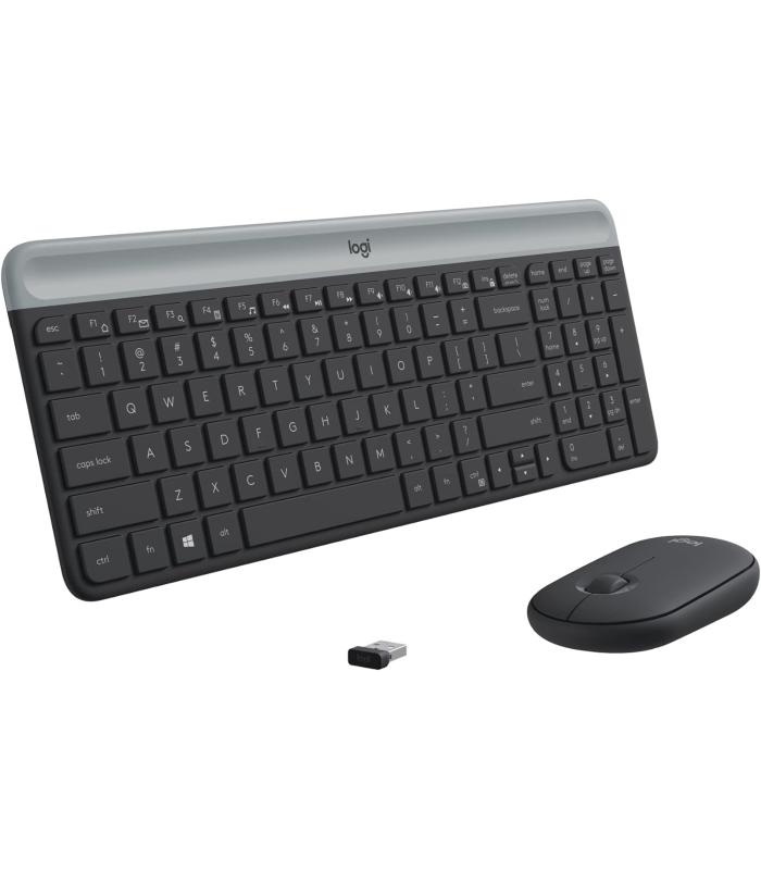 Logitech MK470 Slim Wireless Keyboard and Mouse Combo - Graphite