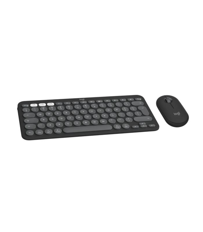 Logitech Pebble 2 MK380S Combo for Mac - Bluetooth + Wireless Keyboard and Mouse - Graphite