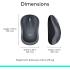 Logitech M185 Wireless Mouse | 1000 DPI Optical Tracking | Ambidextrous PC/Mac/Laptop