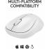 Logitech M240 Silent Bluetooth Mouse | Wireless, Compact, Portable, Smooth Tracking | Compatible with PC, Mac, Laptop, Tablets ( White)