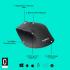 Logitech M720 Triathlon Wireless Mouse, Bluetooth, USB Unifying Receiver