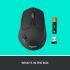 Logitech M720 Triathlon Wireless Mouse, Bluetooth, USB Unifying Receiver