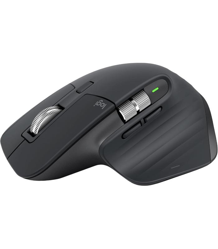 Logitech MX Master 3S Wireless Mouse - 8K DPI, Quiet Clicks, MagSpeed Scrolling, Bluetooth and USB-C, Graphite