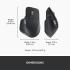 Logitech MX Master 3S Wireless Mouse - 8K DPI, Quiet Clicks, MagSpeed Scrolling, Bluetooth and USB-C, Graphite