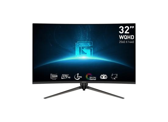 MSI Gaming Monitor G32CQ5P 32" VA 2560 x 1440 2K Curved  1ms 170Hz Height Adjustable FreeSync Premium with eye care | 3 Years Warranty