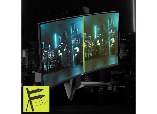 MSI Gaming Monitor MAG27C6F 27-inch  (FHD), Curve  Rapid VA, 180Hz, 0.5ms, AI Vision with Eye care | Three Years Warranty