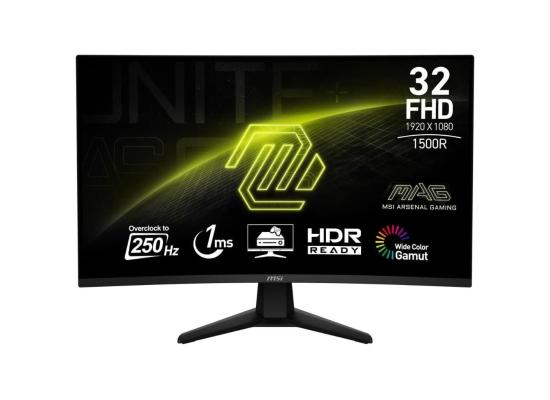 MSI MAG 32C6X 32inch  (FHD) Curved Gaming Monitor, 250Hz, Adaptive-Sync, HDR Ready, 1ms with Eye Care | 3 Years Warranty