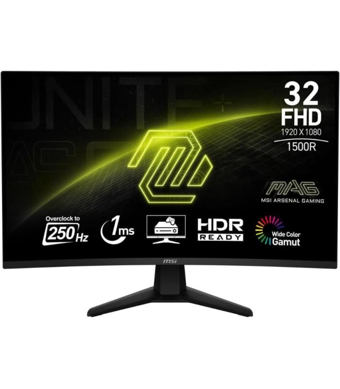 MSI MAG 32C6X 32inch  (FHD) Curved Gaming Monitor, 250Hz, Adaptive-Sync, HDR Ready, 1ms with Eye Care | 3 Years Warranty