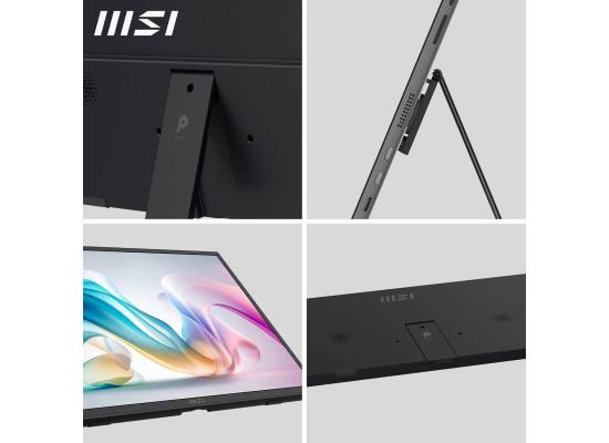 MSI PRO MP165 E6 - Portable Monitor - 15.6-Inch FHD , IPS, 60Hz, 4ms - Eye care - Built-in speaker/mic - HDMI 2.0b, USB C (15WPD) -  Vesa Mount, Black