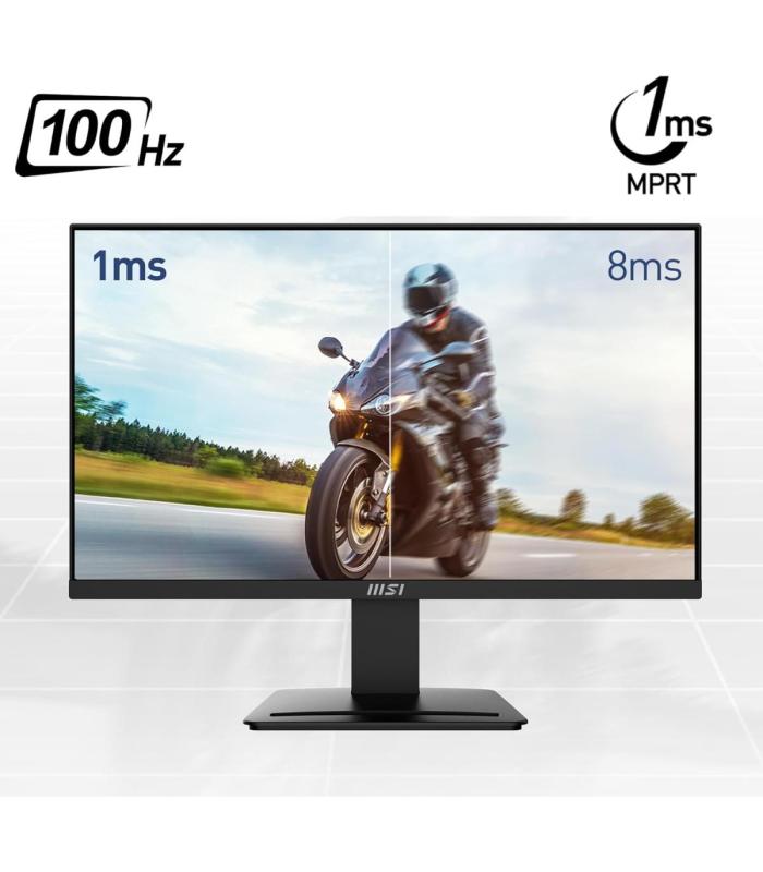 MSI PRO MP2412, 24" Monitor, 1920 x 1080 (FHD), FreeSync, 100Hz, TUV Certified Eyesight Protection, 1ms, VESA Mountable, HDMI™ & Display Port (1.2a), Black /2 Years Warranty MSI PRO MP2412, 24" Monitor, 1920 x 1080 (FHD), FreeSync, 100Hz, TUV Certified Eyesight Protection, 1ms, VESA Mountable, HDMI™ & Display Port (1.2a), Black /2 Years Warranty