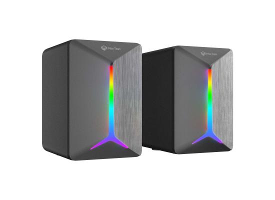 MeeTion SP2011 Gaming Stereo Speakers - RGB LED Lighting, 6W Output