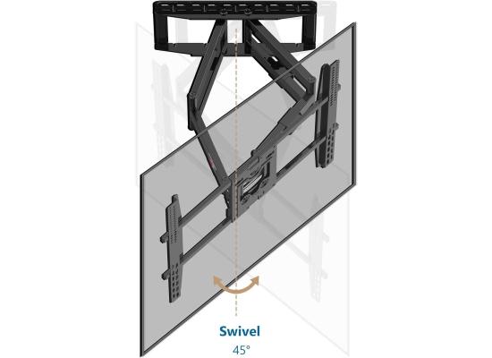 NB North Bayou SP5 Heavy Duty Full Motion TV Wall Mount - 75 to 110 Inch - Ultra Large TV Bracket