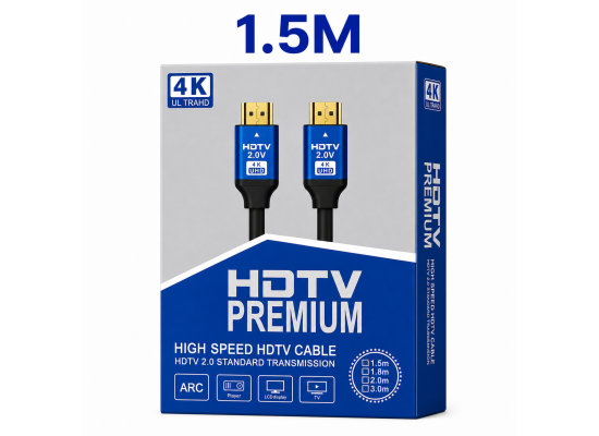 HDMI 2.0 Premium High-Speed 4K UHD Cable 1.5M | ARC Support