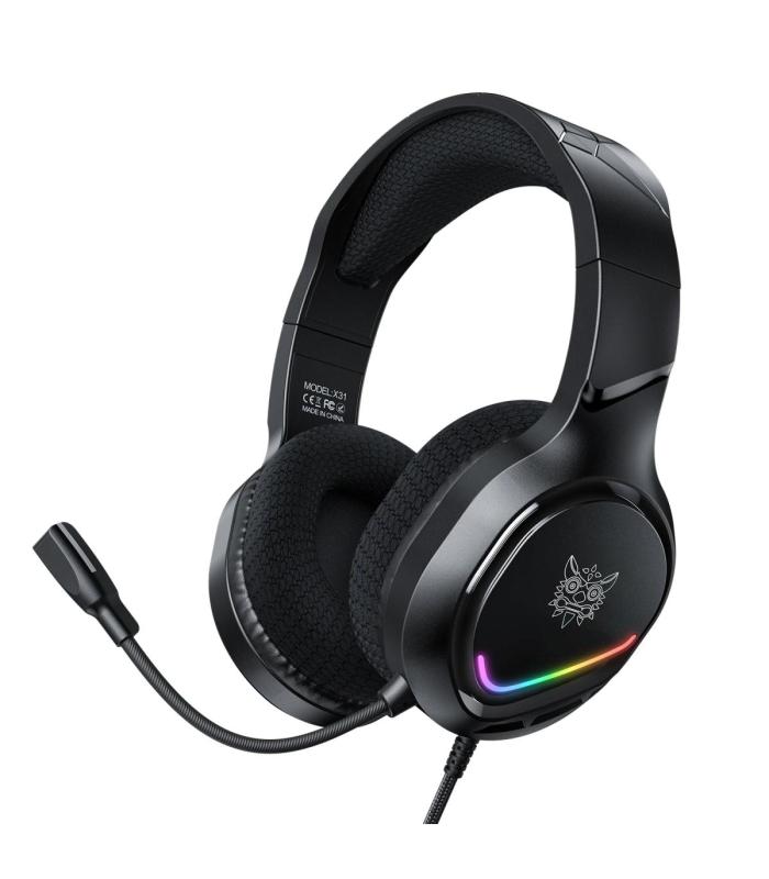 Onikuma X31 7.1 RGB Dynamic Professional Gaming Headset Stereo Surround Sound Omnidirectional HD Mic 3.5mm