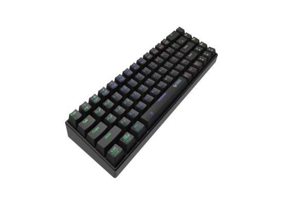 PORODO Gaming Keyboard(Mechanical ) with Wired and Bluetooth ( English / Arabic )